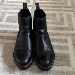 Women’s Chelsea boot Nordstrom brand Boots, black, leather, water resistant